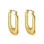 Wholesale Textured U - Shaped Gold Earrings for Fashion Wholesalers