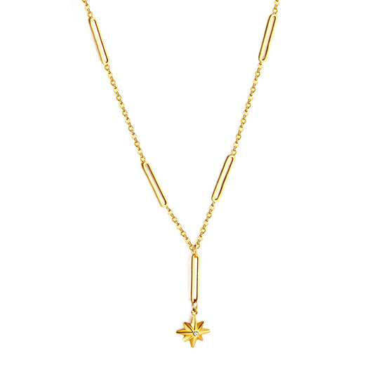 Wholesale Star shaped Fine Chain Necklace Simple Sweet Style