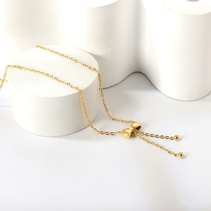 Bulk Gold Tone Colorful Square Decor Necklace Vivid Style