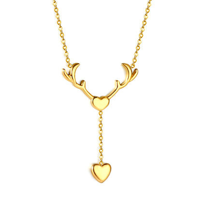 Bulk Heart chain Drop Necklace Exquisite charming Style