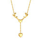 Bulk Heart chain Drop Necklace Exquisite charming Style