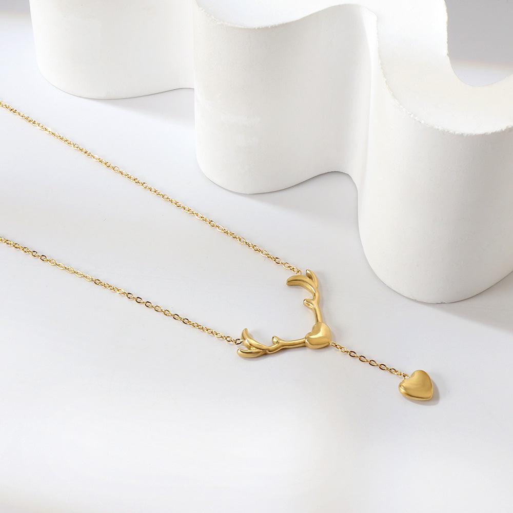 Bulk Heart chain Drop Necklace Exquisite charming Style