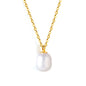 Wholesale Stainless Steel Chain with Pearl Pendant Elegant Style