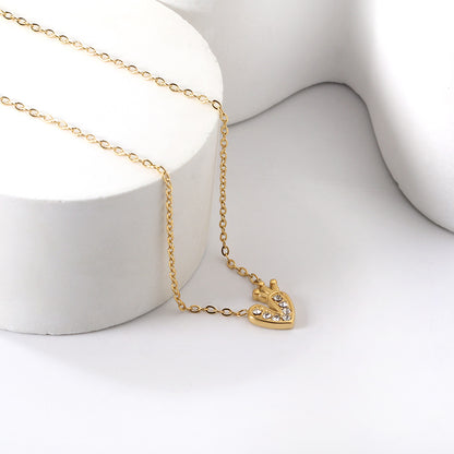 Bulk Gold Tone Multilayer Chain Black Square Necklace Edgy Chic