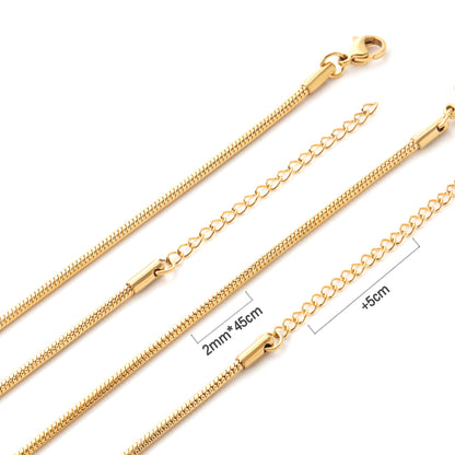 10pcs Wholesale Stainless Steel Chain Classic
