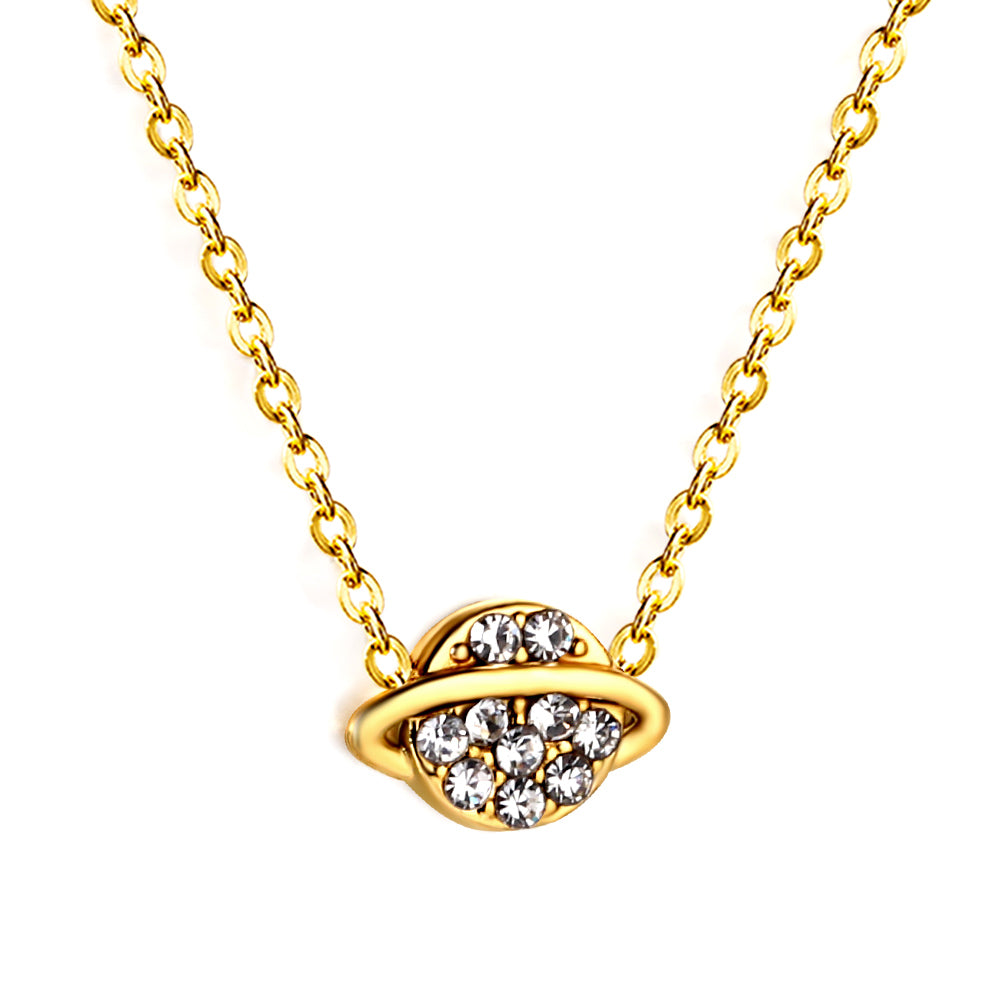 Wholesale Gold Tone Mermaid Tail Zircon Necklace Mythical Allure