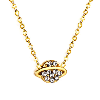 Wholesale Gold Tone Mermaid Tail Zircon Necklace Mythical Allure