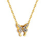 Bulk Butterfly shaped Zircon Necklace Delicate Gorgeous Style