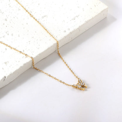 Bulk Butterfly shaped Zircon Necklace Delicate Gorgeous Style