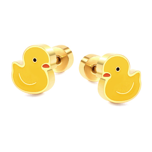 Wholesale Duckling Stud Earrings Sunny Retro