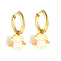 Bulk 18K Gold Sheep Hoop Earrings Cute Design