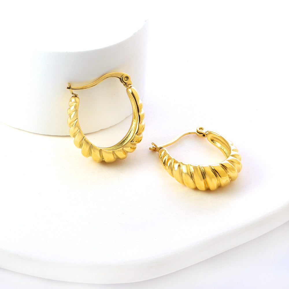 Wholesale Textured Hoop Earrings for Jewelry Vendors Eye Catching