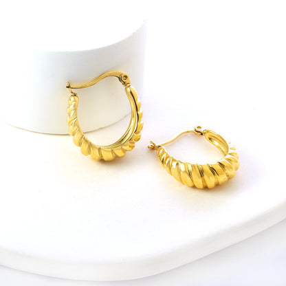 Wholesale Textured Hoop Earrings for Jewelry Vendors Eye Catching