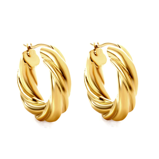 Wholesale Twisted Hoop Earrings for Accessory Wholesalers Elegant Style