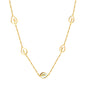Wholesale Gold Tone leaf - shaped Decor Necklace Mysterious Allure