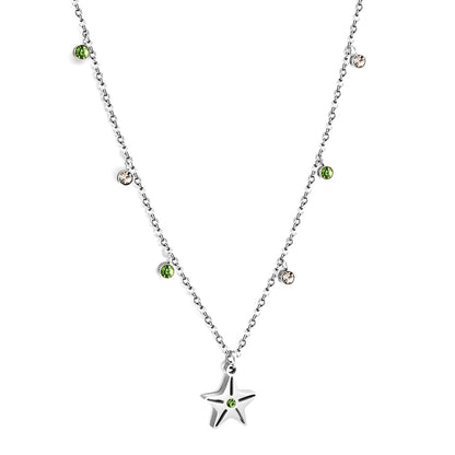 Wholesale Gold Tone Star Pendant Colorful Decor Necklace Dreamy Vibe