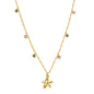 Wholesale Gold Tone Star Pendant Colorful Decor Necklace Dreamy Vibe