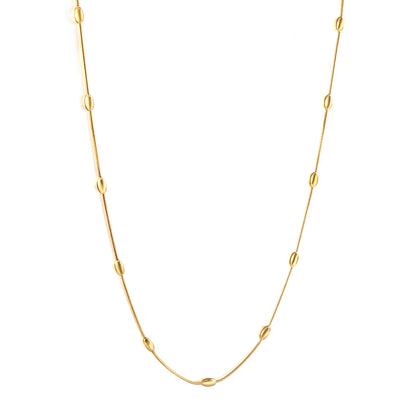 Wholesale Gold Tone Simple Chain with Small Dots Necklace Elegant Simplicity