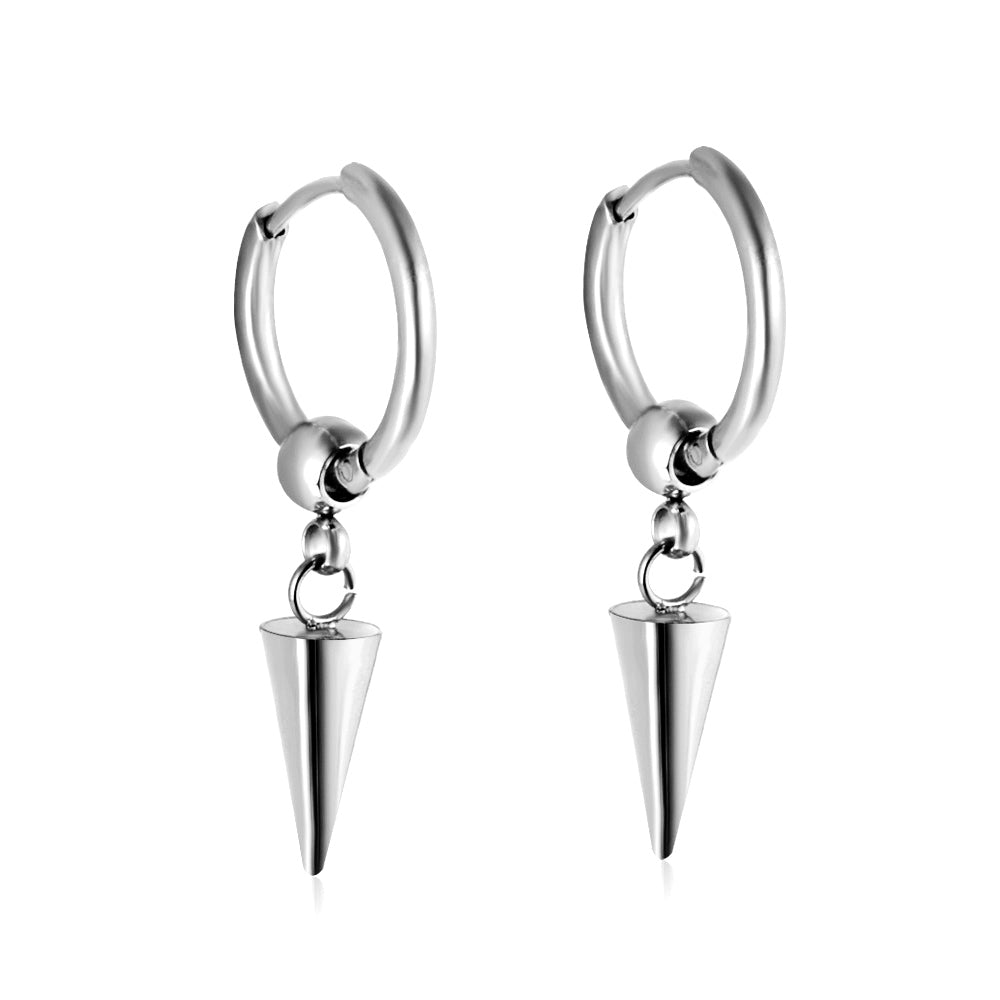 Wholesale 18K Gold Trendy Cone Drop Hoop Earrings