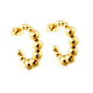 Wholesale Bead Chain Hoop Earrings for Fashion Retailers Stylish Bulk Option