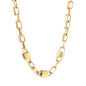 Wholesale 18K Gold Link Chain Necklace Simple Style