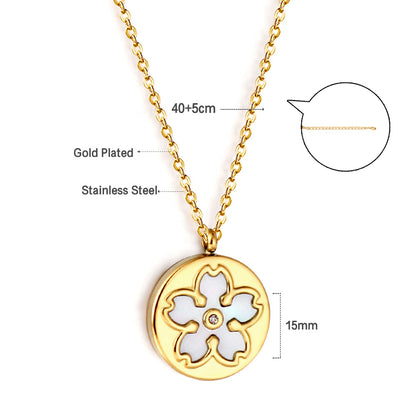 Wholesale 18K Gold Clover Design Necklace Delicate Style