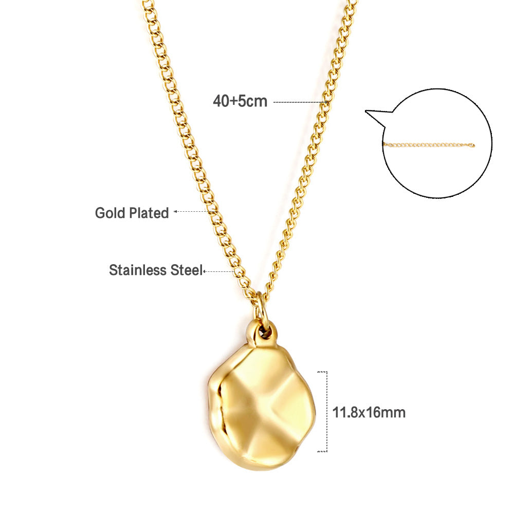 Wholesale Gold Tone Flower Pendant Necklace Elegant Bloom