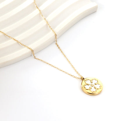 Wholesale 18K Gold Clover Design Necklace Delicate Style