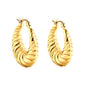 Wholesale Twisted Texture Gold Earrings for Jewelry Retailers Fashion Forward