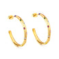 Wholesale Gem - Embellished Gold Earrings for Jewelry Wholesalers Sparkling Appeal
