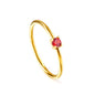 Wholesale 18K Gold Rainbow Gemstone Ring Colorful Versatility
