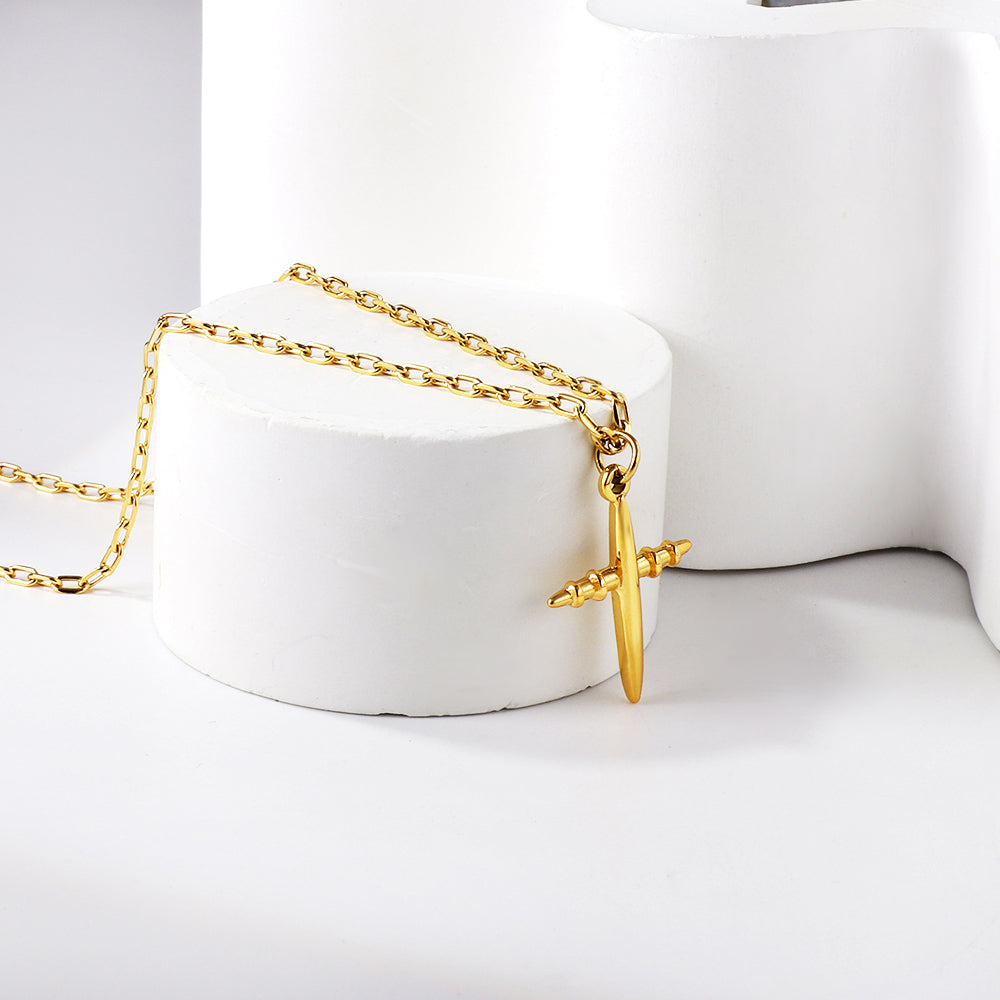 Wholesale 18K Gold Cross Pendant Necklace Classic Style