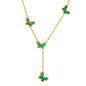 Wholesale 18K Gold Green - adorned Necklace Fresh Vibe