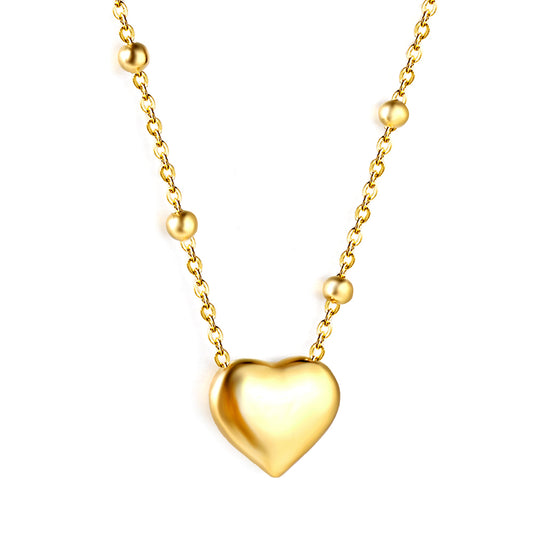 Wholesale 18K Gold Heart Necklace Simple Elegance