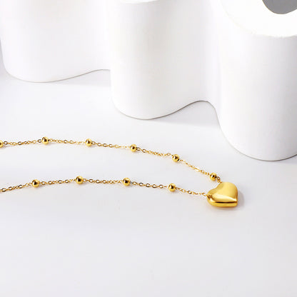 Wholesale 18K Gold Heart Necklace Simple Elegance
