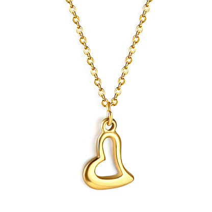 Wholesale Stainless Steel Gold Tone Bell - shaped Pendant Necklace Playful Style