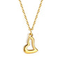 Wholesale Stainless Steel Gold Tone Bell - shaped Pendant Necklace Playful Style