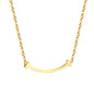 Wholesale 18K Gold Green - accented Arc Necklace Charming Design