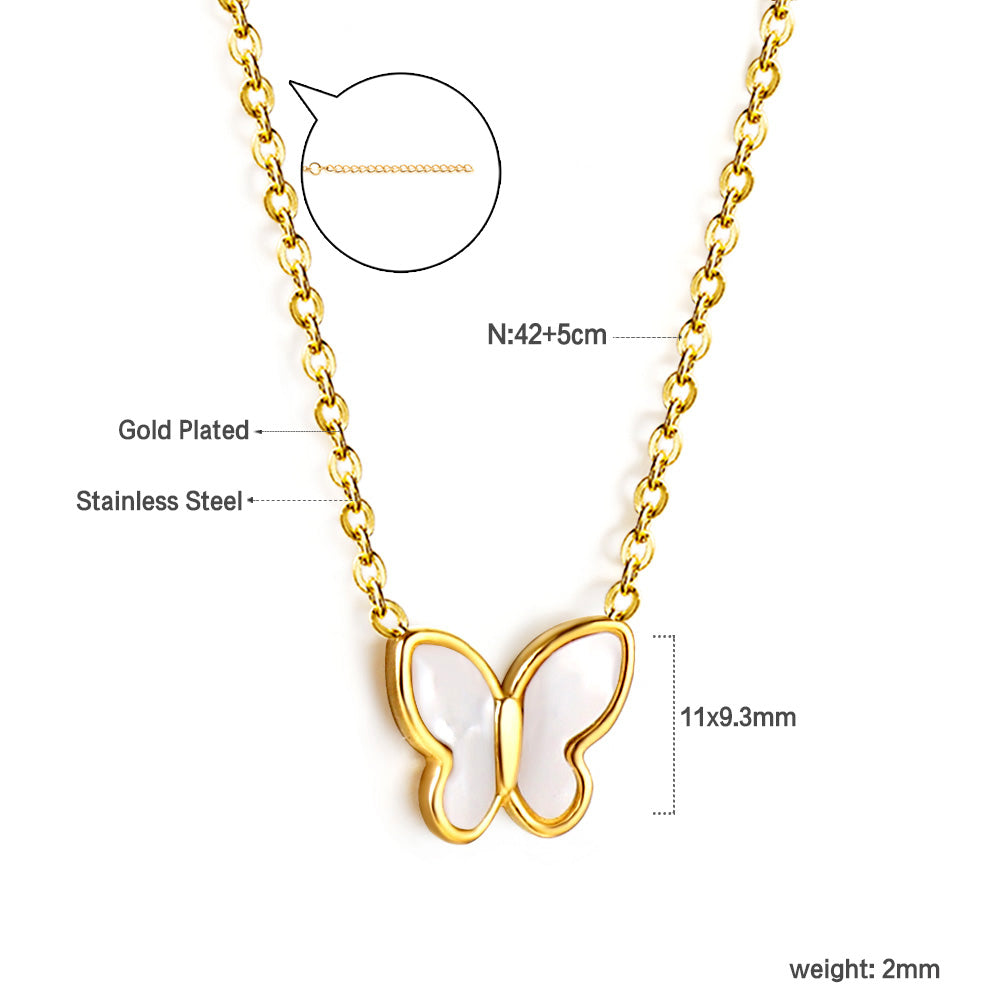 Wholesale 18K Gold Butterfly Necklace Whimsical Touch