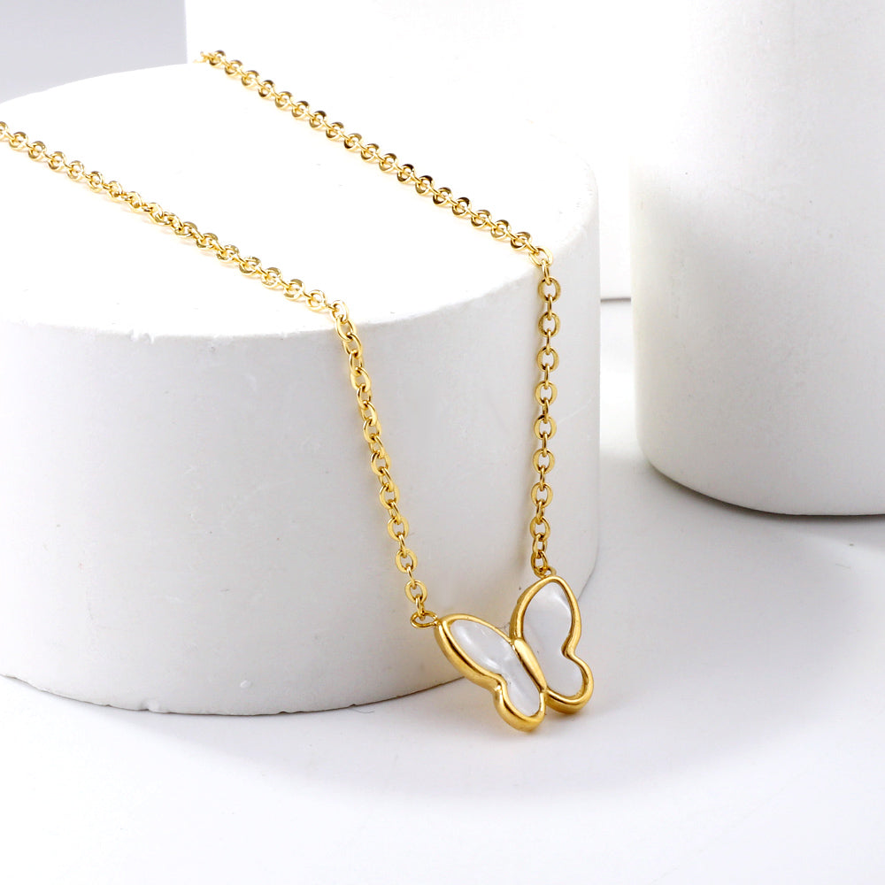 Wholesale 18K Gold Butterfly Necklace Whimsical Touch