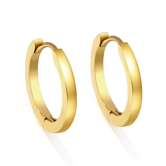 Wholesale Simple Round Gold Hoop Earrings for Jewelry Suppliers
