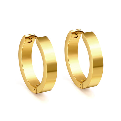 Wholesale Sleek Simple Gold Hoop Earrings for Jewelry Suppliers