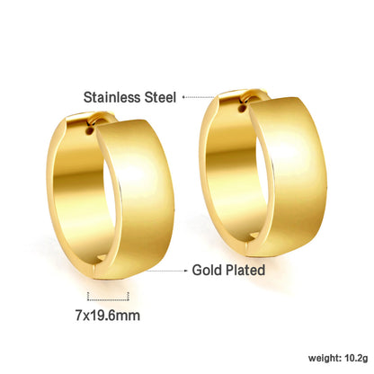 Wholesale 18K Gold Simple Hoop Earrings Classic Design
