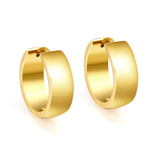 Wholesale 18K Gold Simple Hoop Earrings Classic Design