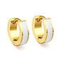Wholesale Multicolor Enamel Dripping Gold Hoop Earrings for Fashion Retailers Simple and Elegant