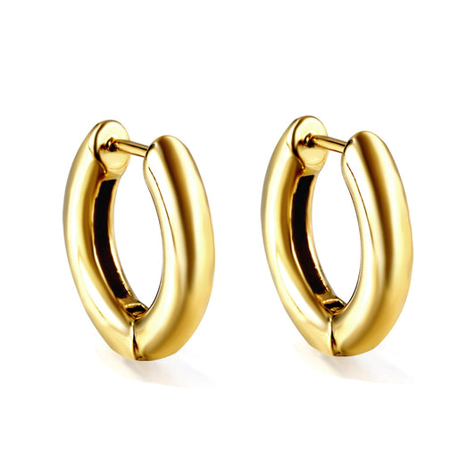 Wholesale Smooth Gold Hoop Earrings for Jewelry Suppliers