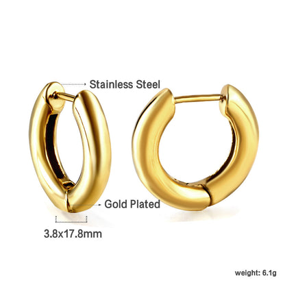 Wholesale Smooth Gold Hoop Earrings for Jewelry Suppliers