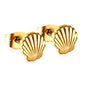 Wholesale 18K Gold Shell Studs Classic Design