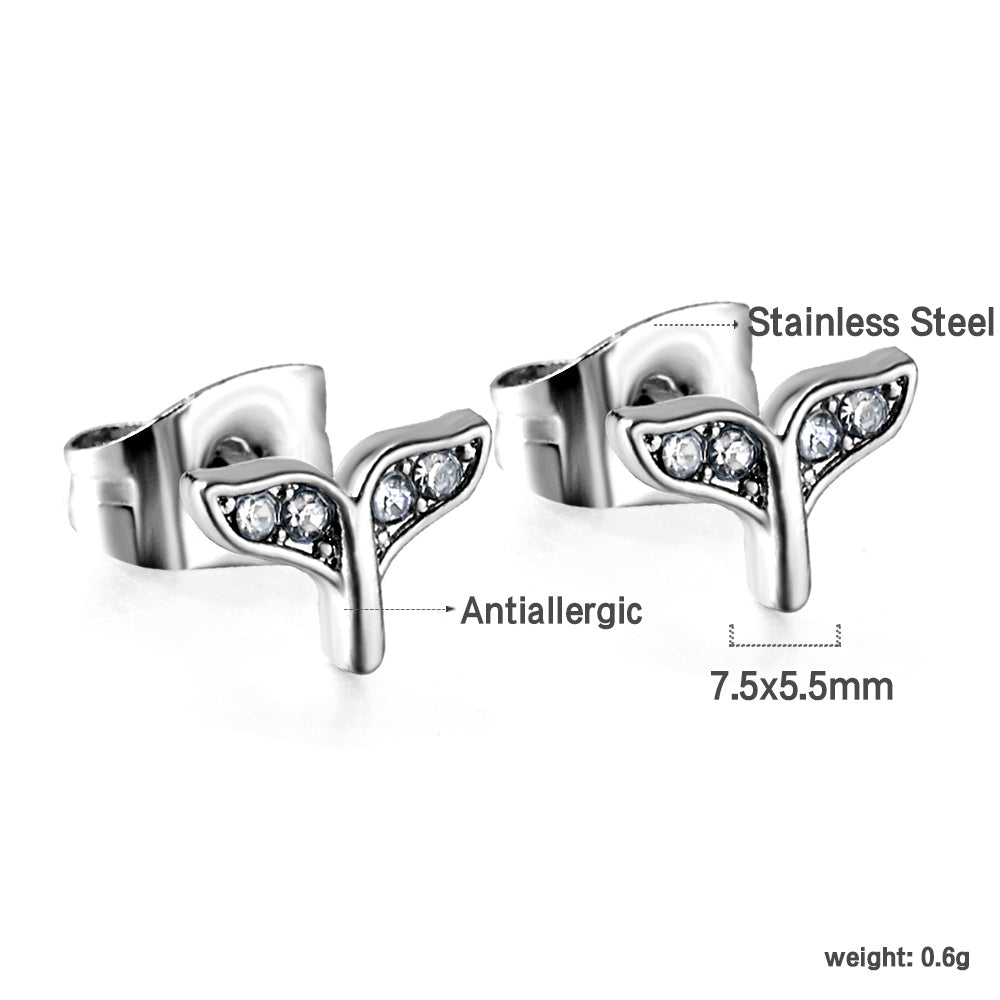 Wholesale Stainless Steel Fishtail Cut Earrings SGS Certified