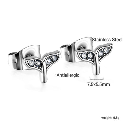 Wholesale Stainless Steel Fishtail Cut Earrings SGS Certified